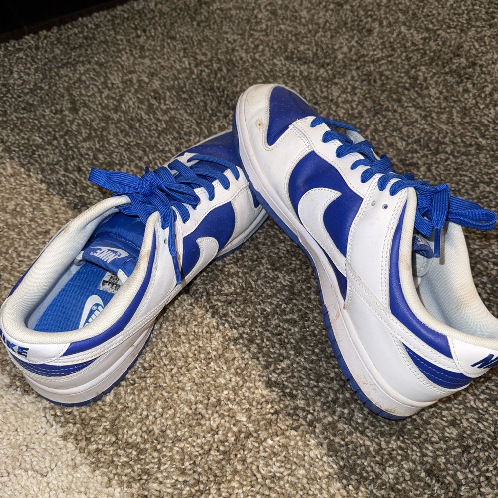 Nike Royal Blue and White Athletic Shoes